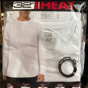 32 Degrees White Long Sleeve Shirt